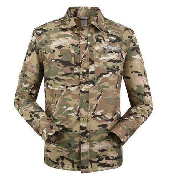

wholesale-outdoor quick-dry camouflage men shirt 2105 summer breathable casual shirt long sleeve&leg detachable two parts, White;black
