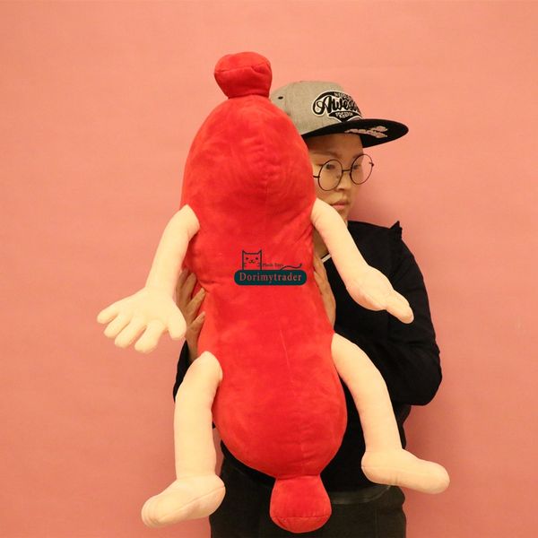 

breakfast cartoon lovely pillow gift sausage eggs dy61842 soft toy stuffed toy dorimytrader 2pcs funny doll baby food decoration plush vwse