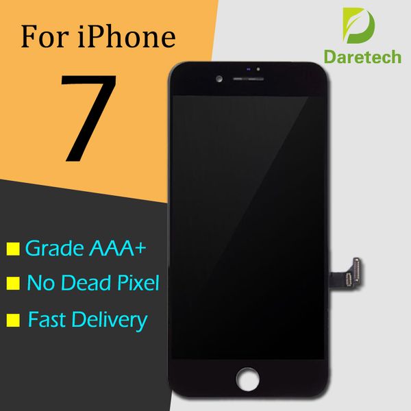 

Лучший AAA качество ЖК-дисплей замена для iphone 7 4.7 "сенсорный экран дигитайзер сборки запасных частей белый черный цвет DHL бесплатная доставка