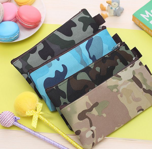 

wholesale- 1x random color flat bag , kid's 19cm approx. school canvas coin pencil bag pouch case ; pocket coin bag pouch wallet, Red;black