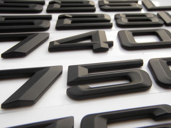 

ABS качество автомобиля задний эмблема эмблема наклейки матовый черный цвет 730i 735Li