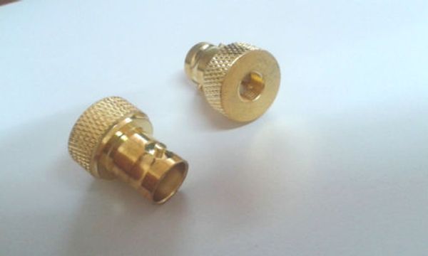 30pcs de bronze BNC jack feminino para sma conector coaxial plugue RF masculino