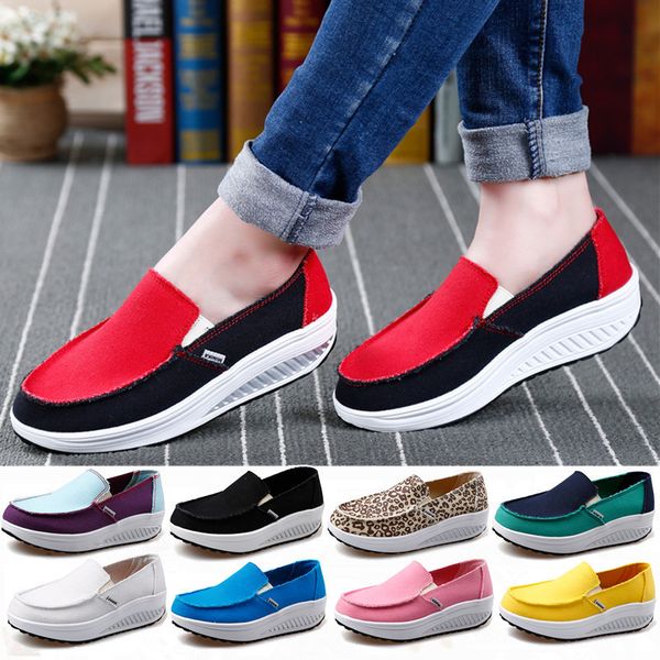 New Style Fashion Women S Shake Shoes Canvas Casual Shoes Fitness