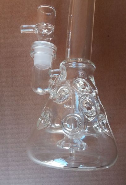 Kühles Wasserrad Glasbongs Doppelfiltration Clearing 14,4 mm Wabenrecycler Wasserglasrohr Mühlenrad Glasbong kostenloser Versand