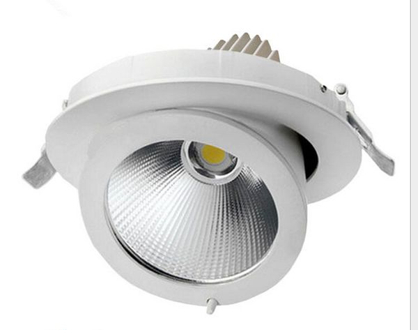 Fábrica de atacado 30W LED Tronco Downlight lâmpada COB teto ajustável recesso Super Bright interior cob luz LED downlight AC85-265V