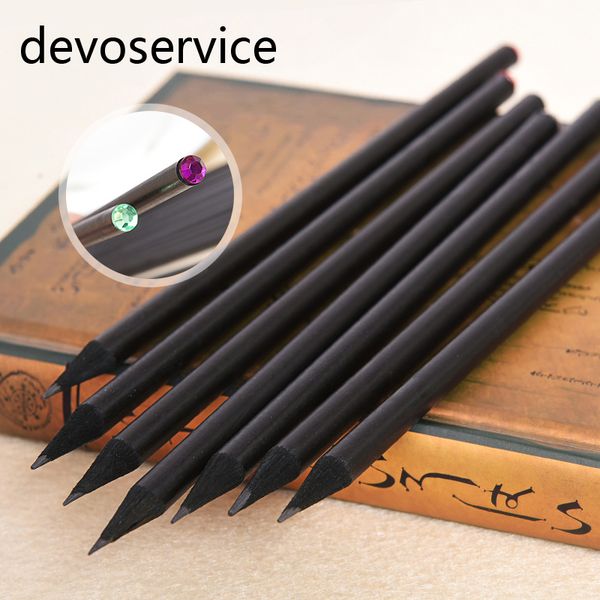

wholesale- 5pcs basswood pencil hb diamond colored pencils stationery items cute pencils for drawing office school supplies