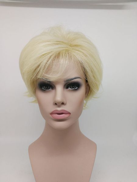 

white curly short wigs with bang america europe women natural synthetic hair for white black wowen