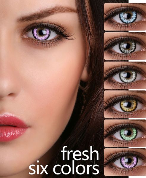 Lentilles de contact lunettes de vue couleur fra/îche