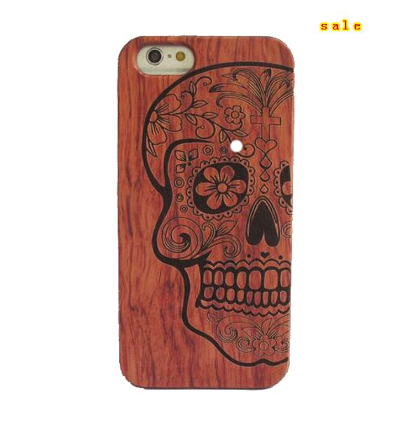 coque iphone 7 tete de mort bois