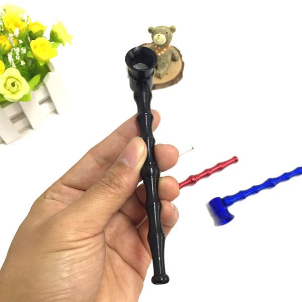 

MINI Funky Metal Pipe Tobacco Stems Smoke Metal Pipes Portable Creative Smoking Pipe Herb Tobacco Pipes Gifts fast shiping