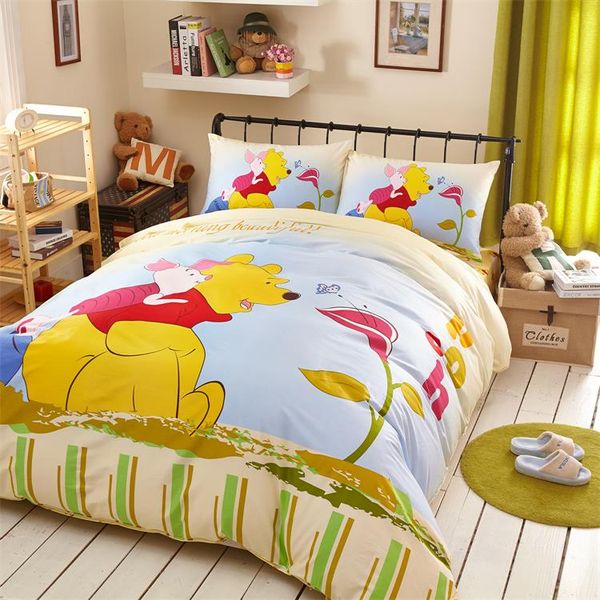 Cartoon Set Winnie The Pooh Children S Queen Bedding 100 Pooh Children S Queen Bedding Set