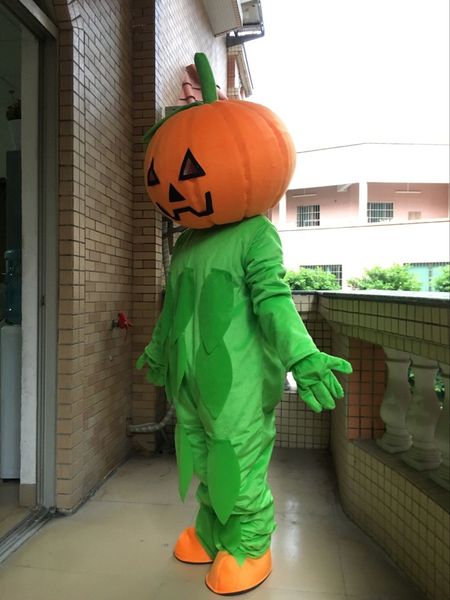 Il costume della mascotte della decorazione della zucca di Halloween di alta qualità per gli adulti libera il trasporto