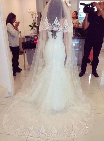 

горячая saling 2t кружева аппликация край с гребнем lvory белая фата соборная фата длина 3 м, Black