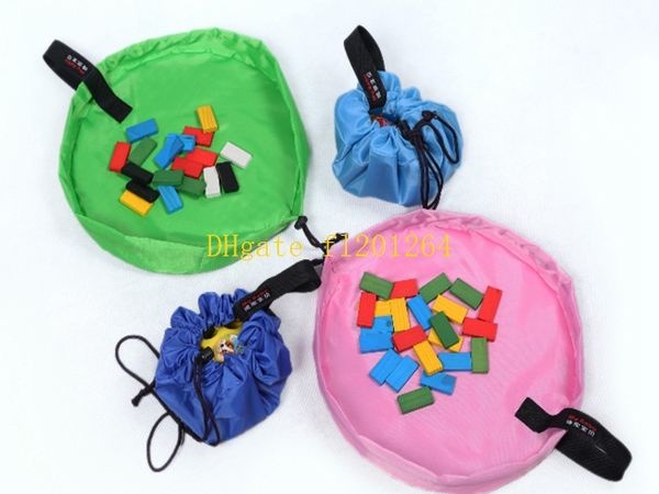 Tapis de jeu Portable de petite taille 45cm pour enfants, 500 pièces, grands sacs de rangement, organisateur de jouets, boîtes de tapis de couverture, livraison gratuite