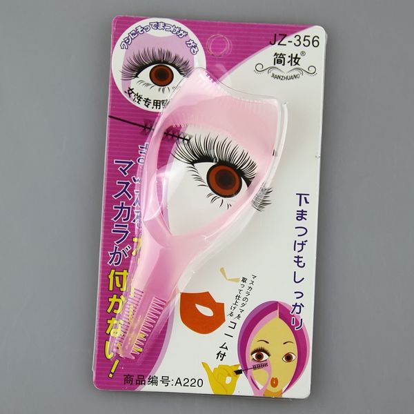 

3 in 1 areo crystal mascara guide tool aid eye lashes tools women's eyelash curler makeup card