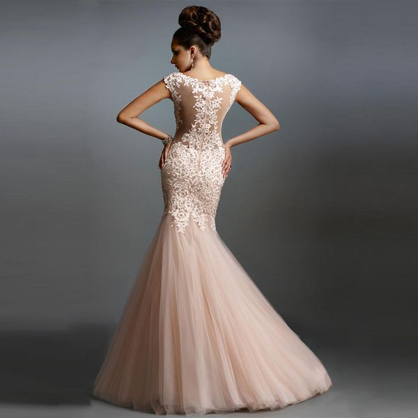 

Sexy Lace Elegant Mermaid Prom Dresses 2019 Long Evening Dress for Prom Robe de soiree
