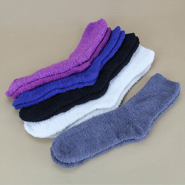 Wholesale-2016 Fall Winter Fashion Men/Women Indoor Floor Socks Soft Casual Warm Boot Socks For Male/Female Ladies Cosy Slippers Sock XP15