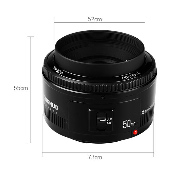 Freeshipping YN 50mm F1.8 Objektiv Autofokus-Objektiv mit großer Blende 50mm/f1.8 für Canon EOS DSLR-Kameras