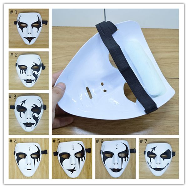

halloween crazy party cool masks school masquerade mask hand painted hip-hop street dancing masks ghost decoration dhl 3-7 days