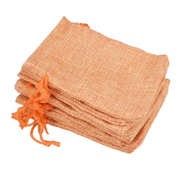 

9x12cm пользовательские искусственный джут Drawstring ювелирные изделия сумки мешочки м