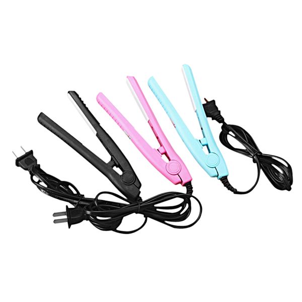 

Mini hair traightener efficient electric hair traightener ceramic hair traightener plint ion perm portable traightening iron by dhl