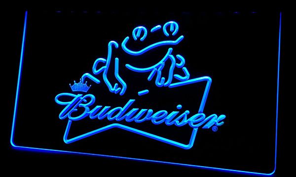 

LS100-б Budweiser Frog Bar Beer неоновый свет Вход