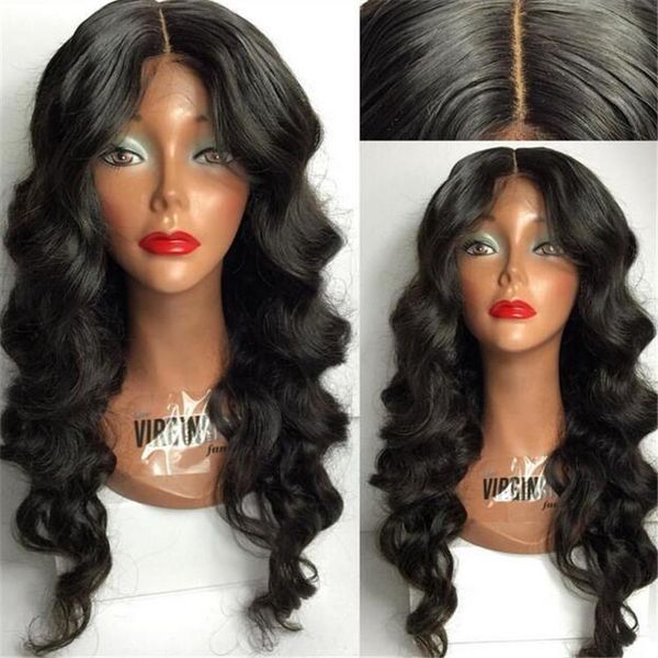 New Best Medium Length Brazilian Body Wave Wig With Baby Hair