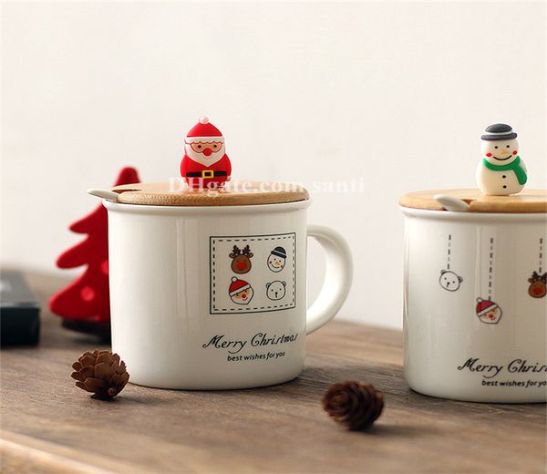 

горячий рождественский подарок керамический мультфильм seriesc снеговик подарок кубок санта-клауса