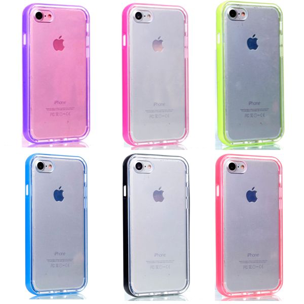 

гибридный жесткий pc пластиковые случаи жук бампер рамка + мягкая крышка tpu для iphone 7 / плюс 7 плюс бесплатная доставка