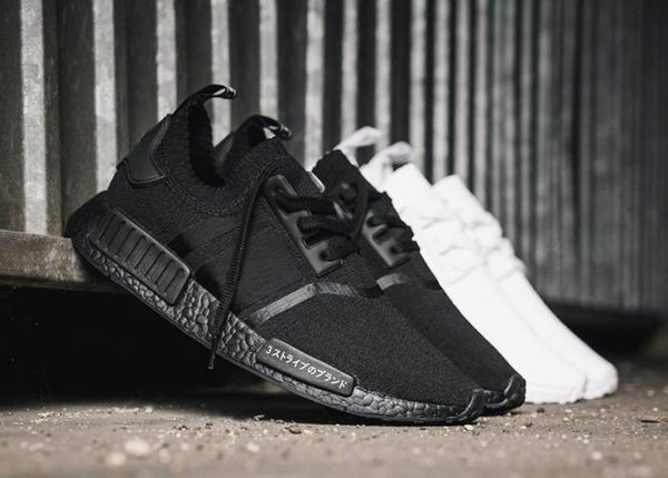 

new nmd japan pack triple white bz0221 triple black bz0220 real boost nmd r1 primeknit running shoes small nipples boost with box