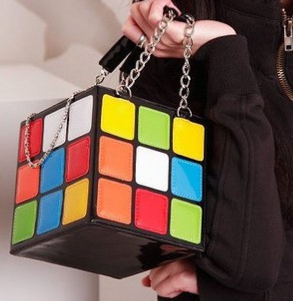 

wholesale-fashion handbag purse gift,girl women's cute magic cube bag products