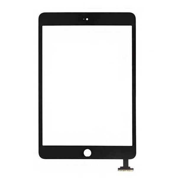 Per iPad mini 1 2 3 Touch Screen Digitizer Assembly in vetro con IC con adesivo Home Colla Adesivo Colla di ricambio Parti di ricambio mini 5