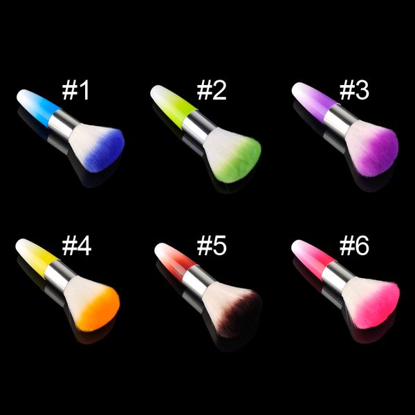 

nail art dust powder brushes flocking remover cleaner concealer foundation makeup cosmetic brushes manicure pedicure tool( 2805015, Yellow