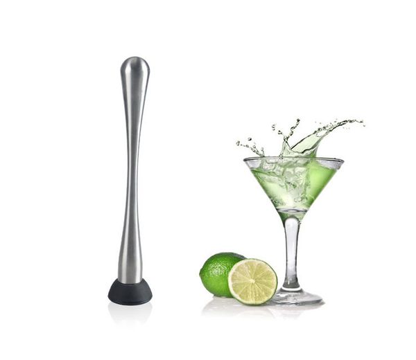 

stainless steel cocktail popsicle lemon bar muddler swizzle stick crush xb