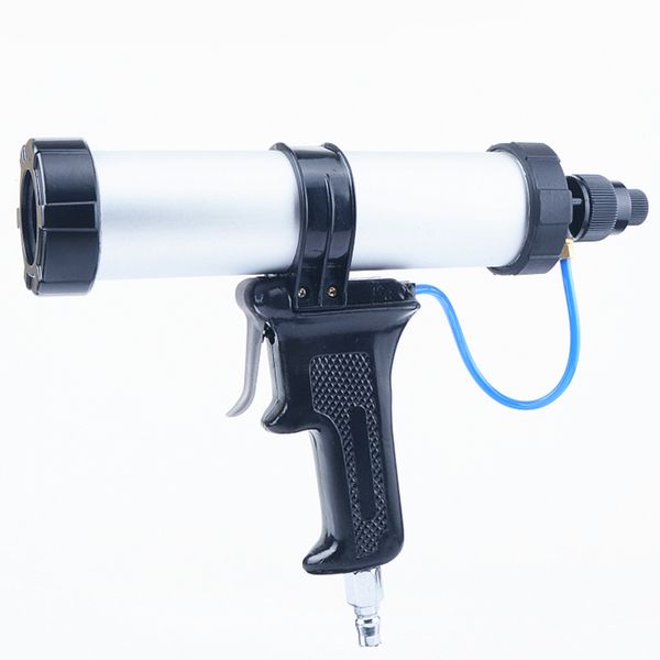 

310ml pneumatic glass glue gun adjustable sausag type air gluer quick air exhaust hard bottle package glass glue