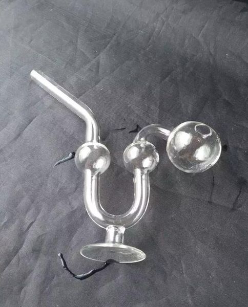 Vaso di vetro trasparente - narghilè pipe pipe per fumatori - piattaforme petrolifere bong in vetro vetro pipa per fumatori - vap- vaporizzatore