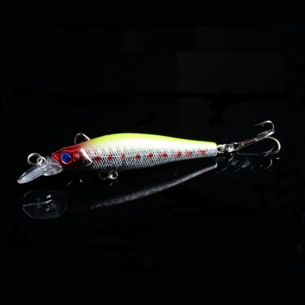 Entrega DHL Minnow Fishing Lures Bass Crankbait ganchos Tackle isca de manivela 3d Lure Opp Bag 8.4g 8,5cm