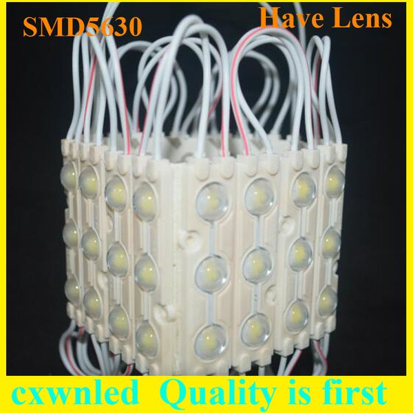 12V Светодиодные SMD модули 3 Leds SMD 5630 с объективом Injection Светодиодные модули Угол 160 градусов водонепроницаемый IP65 Подсветка Best Channel Letters Для