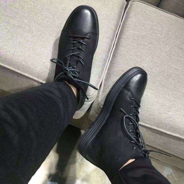 

2016 новое поступление высокого качества бренд осень и зима стиль мужчины повседневная высокая для обуви, обувь из натуральной кожи