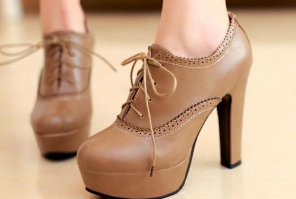 

women's shoes in spring and autumn high coarse heel round head @788, Black