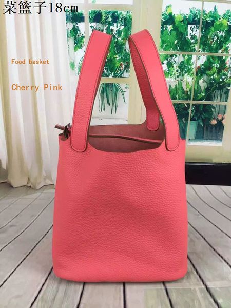 

luxury leather food basket housewife latest ideal shopping bags cowhide durable bags suede inside 18x22cm factory price ing