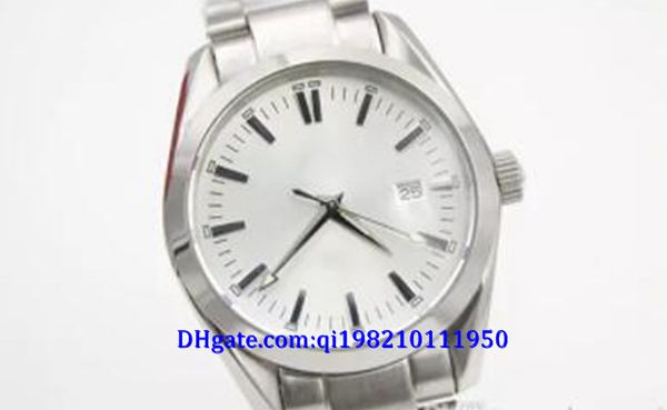 

whole sale full stainless steel white face chronometer automatic mechanical sea co-axia male wristwatch christmas gift, Slivery;brown