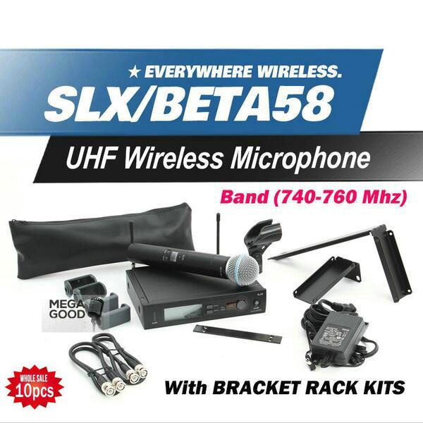 

10шт Microfoon Free UHF SLX24BETA58 портативные песни для караоке Sing Беспроводная микрофонная с