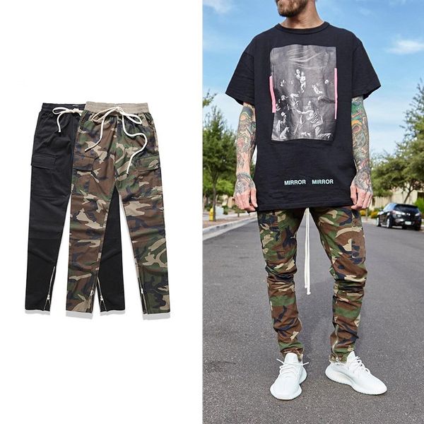 

Оптовая бесплатная доставка мужская камуфляж slim fit Multi-карманы молнии лодыжки гру