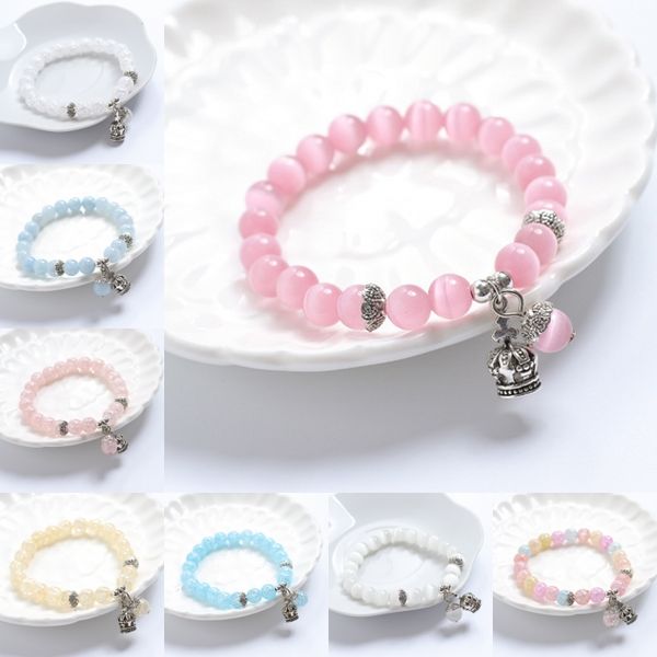 

11 styles natural crystal cat eye obsidian beads buddhist prayer mala meditation necklace bracelet christmas gift b699q, Black