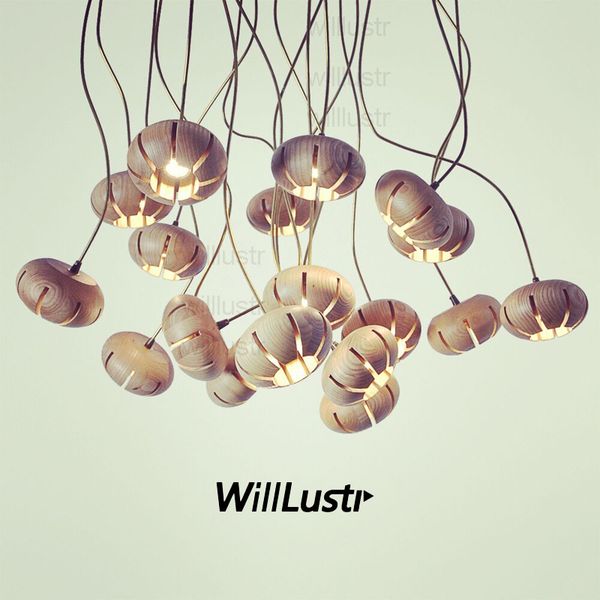 

modern wood pendant lamp floral design wooden suspension light restaurant office home dinning room stair l copper tuber hang lighting