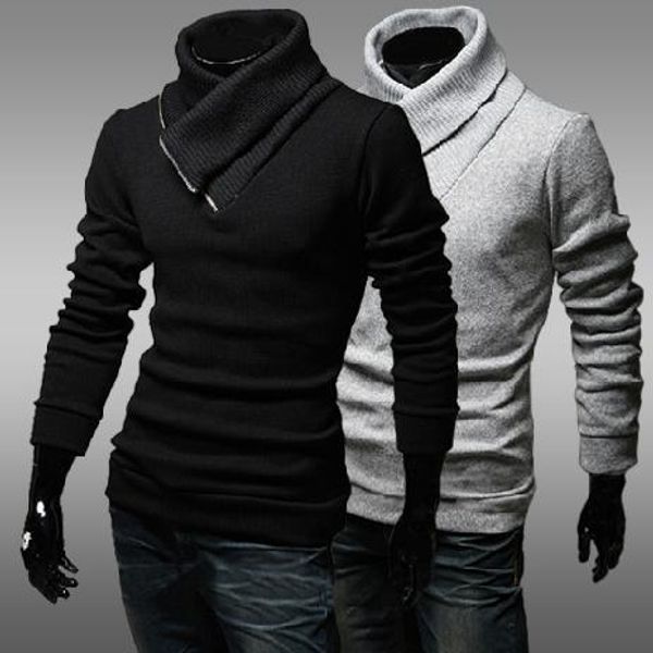 

wholesale-in autumn 2016 the half zipper collar men's sweaters q31, White;black