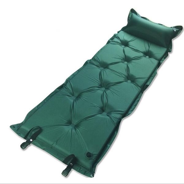 

wholesale- 183*57*5cm superthicker inflatable air mattress portable folding outdoor single camping mat sleeping pad picnic beach mat online