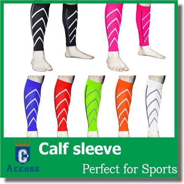 

calf support graduated compression leg sleeve sports socks outdoor exercise, Black