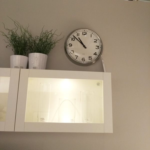 / Orologio da parete in acciaio inox cromato Ikea Pugg/